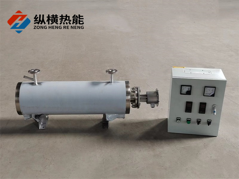 8KW臥式氣體管道式電加熱器